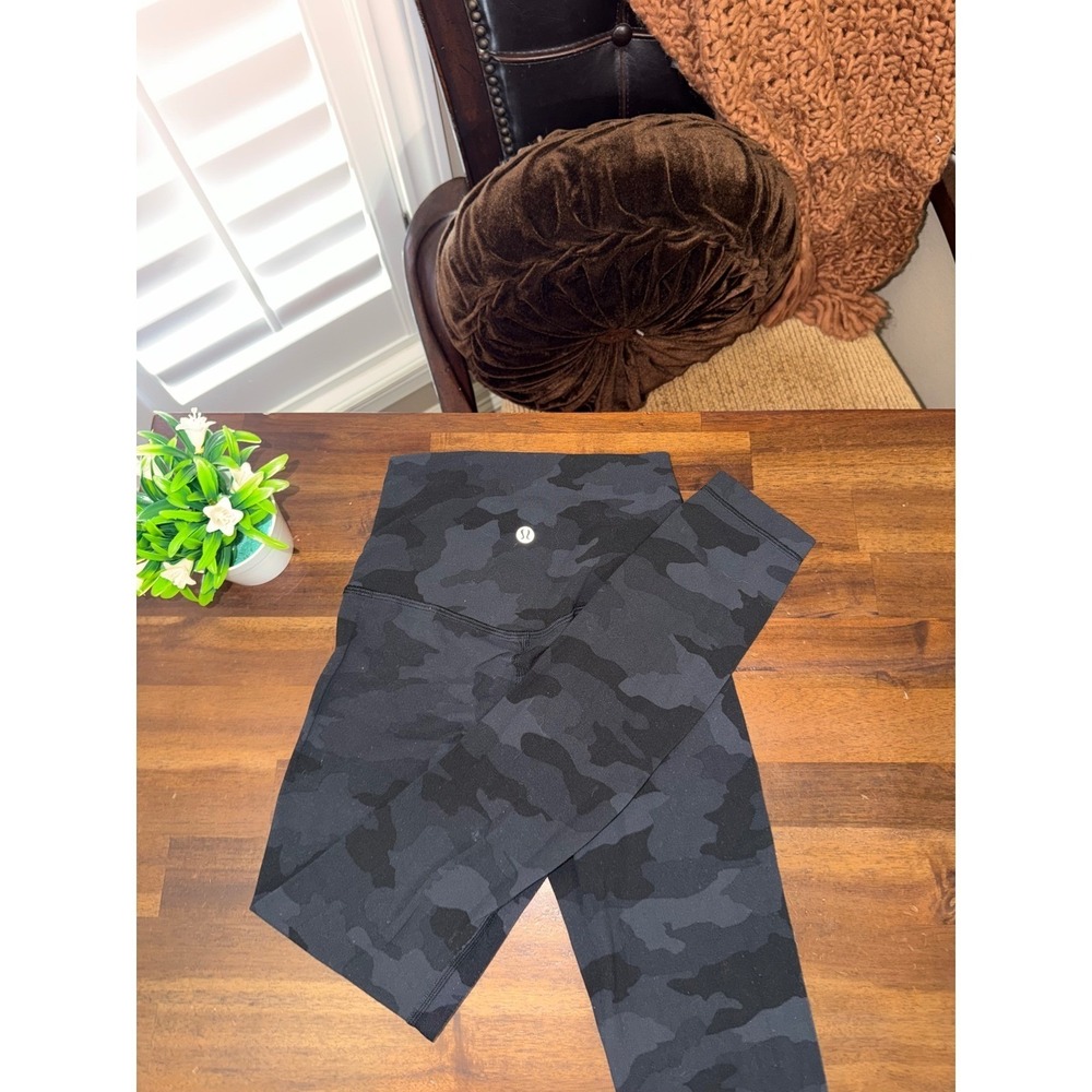 Lululemon Align High-Rise Pant 23 Heritage 365 Camo Deep Coal Multi Size 0